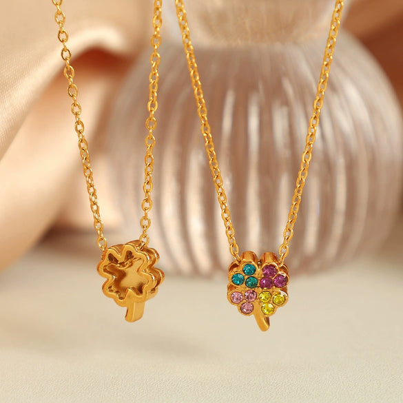 Wholesale 316L Stainless Steel Star Shape And U Shape Pendant Necklace With Electroplating Treatment Fashion Style For Women