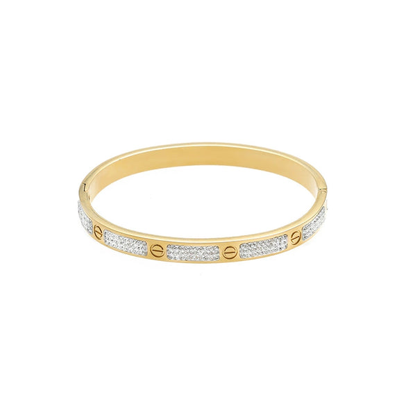 Wholesale Titanium Steel Starry Nail Exquisite Light Luxury Geometric Electroplated Bracelet For Female