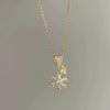 Wholesale Titanium Steel Sunflower Necklace Electroplated O Chain For Women Light Luxury Versatile Style