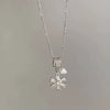 Wholesale Titanium Steel Sunflower Necklace Electroplated O Chain For Women Light Luxury Versatile Style