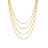 Wholesale Titanium Steel Twist Chain Multilayer Stacking Necklace Punk Hiphop Retro Style Electroplated