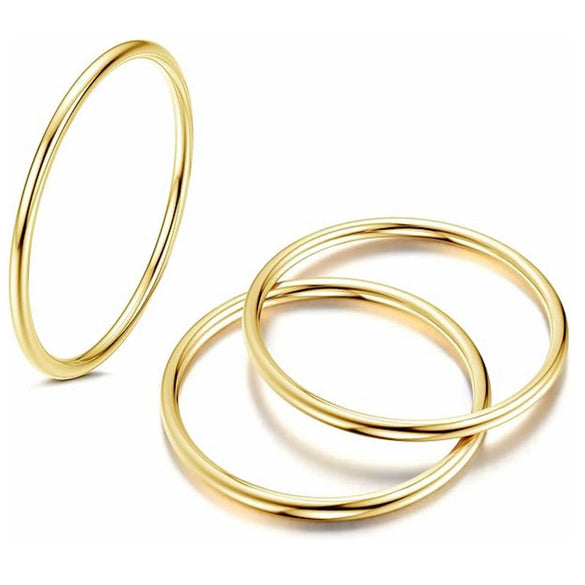 Wholesale Titanium Steel U Shape Electroplated Couple And Unisex Ring