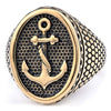 Wholesale Titanium Steel Unisex Retro Personality Polish Ring