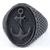 Wholesale Titanium Steel Unisex Retro Personality Polish Ring