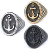 Wholesale Titanium Steel Unisex Retro Personality Polish Ring