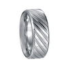 Wholesale Titanium Steel Unisex Ring With Geometric Pattern And Electroplating Treatment