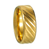 Wholesale Titanium Steel Unisex Ring With Geometric Pattern And Electroplating Treatment