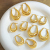 Wholesale 316L Stainless Steel Ushape Electroplated Earrings For Women