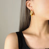 Wholesale 316L Stainless Steel Ushape Electroplated Earrings For Women