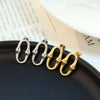 Wholesale Titanium Steel Ushape Geometric Earrings For Women