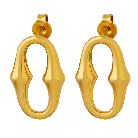 Wholesale Titanium Steel Ushape Geometric Earrings For Women