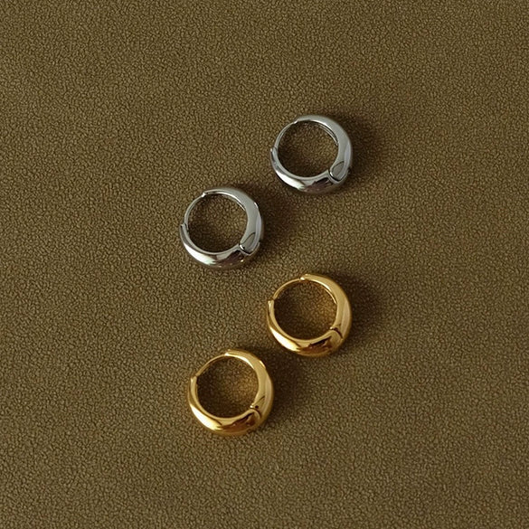Wholesale Titanium Steel Ushape Light Luxury Women's Earrings With Electroplating