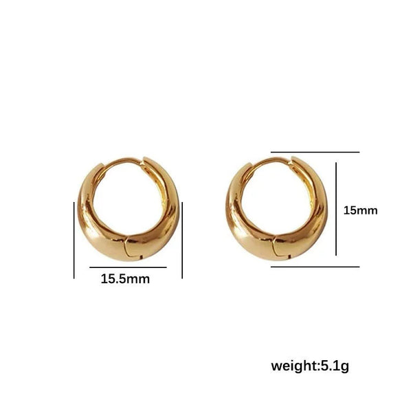 Wholesale Titanium Steel Ushape Light Luxury Women's Earrings With Electroplating