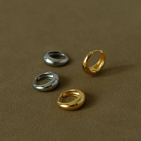 Wholesale Titanium Steel Ushape Light Luxury Women's Earrings With Electroplating