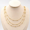 Wholesale Titanium Steel Ushaped Bead Chain Necklace Retro Style Electroplated For Women