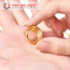 Wholesale Titanium Steel Ushaped Bowknot Ring For Women Electroplated Minimalist Style