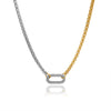 Wholesale Titanium Steel Ushaped Drop Pendant Necklace With Box Chain Electroplated In Real Gold