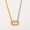 Wholesale Titanium Steel Ushaped Drop Pendant Necklace With Box Chain Electroplated In Real Gold