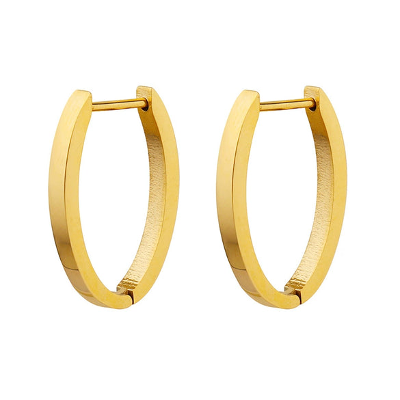 Wholesale Titanium Steel Ushaped Earrings For Women Simple Trendy Cold Style Accessories