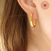 Wholesale Titanium Steel Ushaped Earrings For Women Simple Trendy Cold Style Accessories