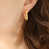 Wholesale Titanium Steel Ushaped Earrings For Women Simple Trendy Cold Style Accessories
