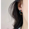 Wholesale Titanium Steel Ushaped Electroplated Earrings For Women Retro Style