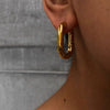 Wholesale Titanium Steel Ushaped Electroplated Earrings Unisex