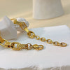 Wholesale Titanium Steel Ushaped Electroplated Unisex Hip Hop Style Bracelet