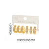 Wholesale Titanium Steel Ushaped Geometric Diamond Stud Earrings Electroplated For Women Fashion Minimalist Style