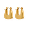 Wholesale Titanium Steel Ushaped Geometric Retro Cold Style Earrings For Women