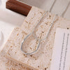 Wholesale Titanium Steel Ushaped Pendant Necklace Electroplated Simple Style Women's Accessory