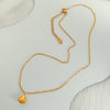 Wholesale 316L Stainless Steel Water Drop Pendant Necklace For Women Fashion Ol Style With Electroplating