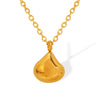 Wholesale 316L Stainless Steel Water Drop Pendant Necklace For Women Fashion Ol Style With Electroplating