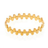 Wholesale Titanium Steel Wave Point Buckle Bracelet Pvd Plated 18K Real Gold