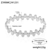 Wholesale Titanium Steel Wave Point Buckle Bracelet Pvd Plated 18K Real Gold