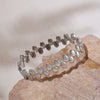 Wholesale Titanium Steel Wave Point Buckle Bracelet Pvd Plated 18K Real Gold
