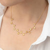 Wholesale Titanium Steel Women's Butterfly Hollow Necklace With Electroplating