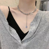 Wholesale Titanium Steel Women's Cold Style Geometric Letter B Gold Inlaid Clavicle Chain