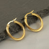 Wholesale Titanium Steel Women's Earrings With Geometric Spiral Pattern And Electroplating Treatment