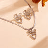 Wholesale Titanium Steel Women's Earrings With Love Water Drops And Bell Patterns And Bow And Hollow Shapes