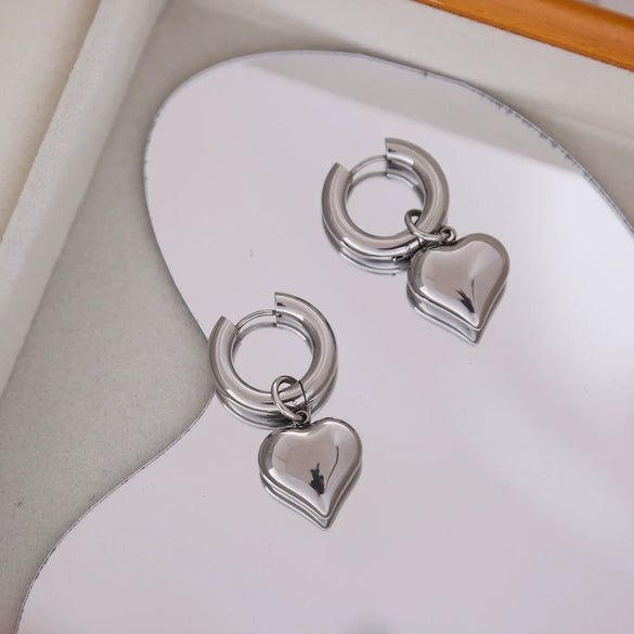 Wholesale Titanium Steel Women's Exaggerated Ushaped Electroplated Detachable Earrings