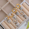 Wholesale Titanium Steel Women's Exaggerated Ushaped Electroplated Detachable Earrings
