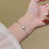 Wholesale Titanium Steel Women's Flower Pattern Electroplated Bracelet