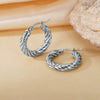 Wholesale Titanium Steel Women's Geometric Earrings Fashion Elegant Stereo Highend Polish Style