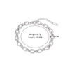Wholesale Titanium Steel Women's Geometric Handwoven Electroplated Nonfading Bracelet
