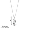 Wholesale Titanium Steel Women's Geometric Snake Head Pendant O Word Chain Necklace With Electroplating