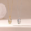 Wholesale Titanium Steel Women's Geometric Snake Head Pendant O Word Chain Necklace With Electroplating