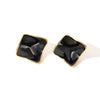 Wholesale Titanium Steel Women's Geometric U Shape Irregular Square Electroplated Earrings