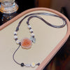 Wholesale Titanium Steel Women's Light Luxury Geometric Bow Necklace With Electroplating