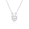 Wholesale Titanium Steel Women's Necklace With Mixed Gem Inlay And Animal Zodiac Pattern And Inlaid Zircon